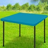 Moosfor Spandex Square Table Cloth, Elastic Fitted Tablecloths for Picnic,