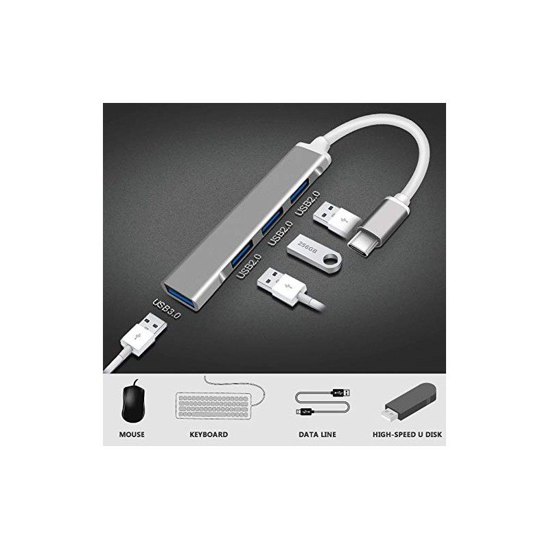 USB C Hub USB C Adapter with USB 3.0 and