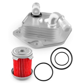 HUFEWU Transmission Oil Cooler Filter Kit with Gasket Fit for Honda Civic 1.8L/2.0L 2014-2024 Honda HR-V 1.8L 2016-2021 Replace 25560-R3W-003 25450-P4V-013