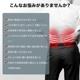 Physical The Supervised Waist Supporter, Lower Back Pain Belt, Pelvic Belt, Pelvic Supporter, Strong Fixed Support, Double Pressure Type, Lumbar Corset, Natural Rubber, Breathable, Sports, Work