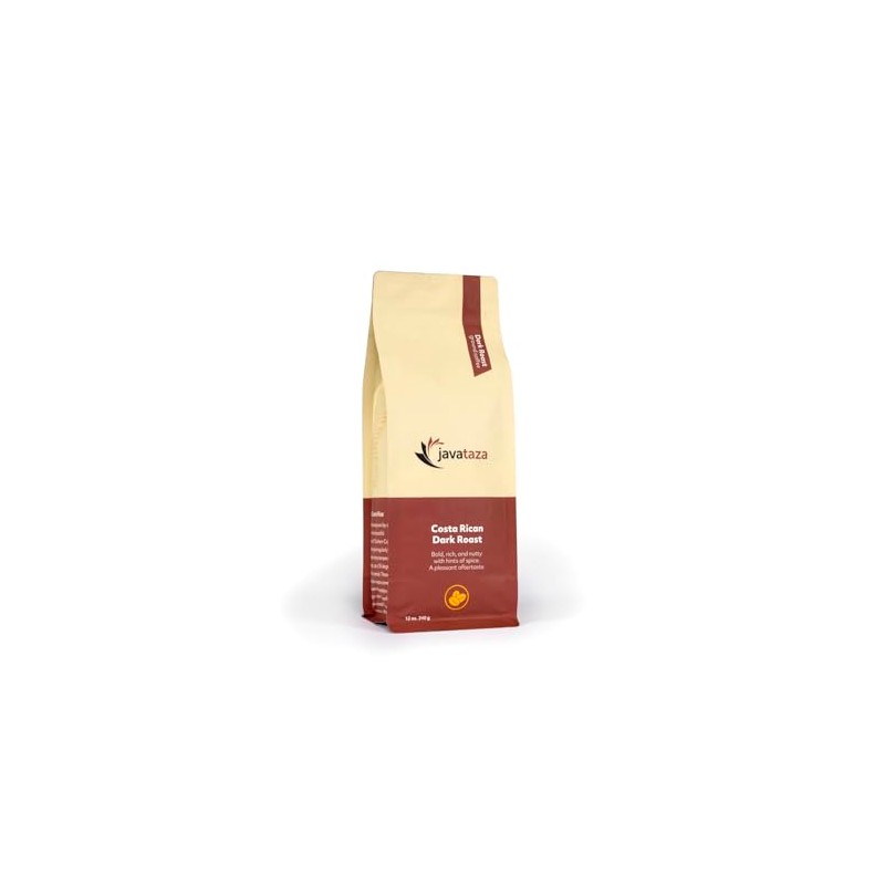 Costa Rican Dark Roast Ground Coffee -12oz Fairly Traded, Naturally