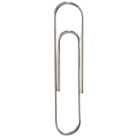 5 Star Paperclips Metal Large 33mm Lipped [Pack of 1000], Silver