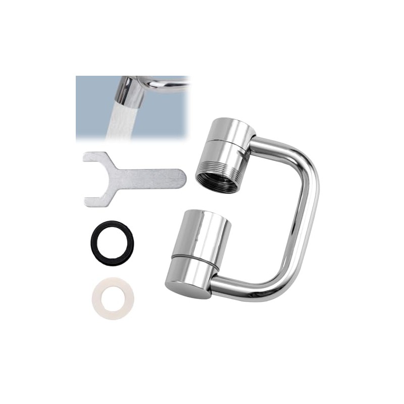 Aireador Grifo Fregadero Giratorio Extensión, Extensor Grifo Universal Giratorio en
