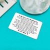 Xiahuyu Son Wedding Gifts from Mom Engraved Wallet Insert Card