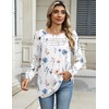 Zeagoo Womens Clothes Floral Long Sleeve Shirts Spring Fall Crewneck