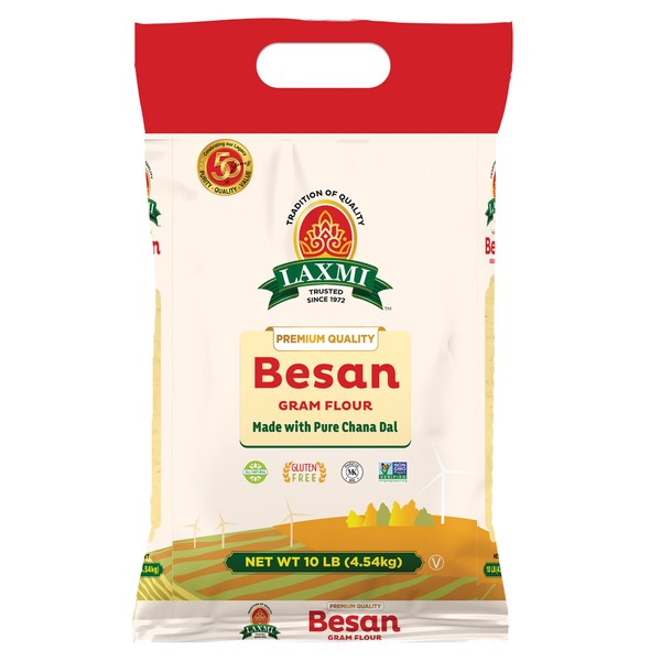 Laxmi Freshly Milled Besan Gram Flour (Chickpea Flour) - 10lb