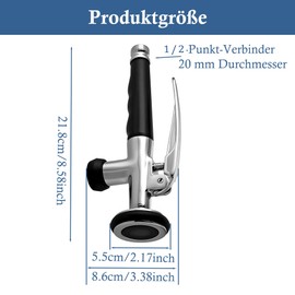 aleawol aleawol Profi Gastro Handbrause, Messing Sp??lbrause Gastro Ersatzkopf Premium Geschirrbrause Gastro 1/2" Handbrause K??che Gastro Pendelbrause Gastro f??r Geschirrbrause Gastrobrause