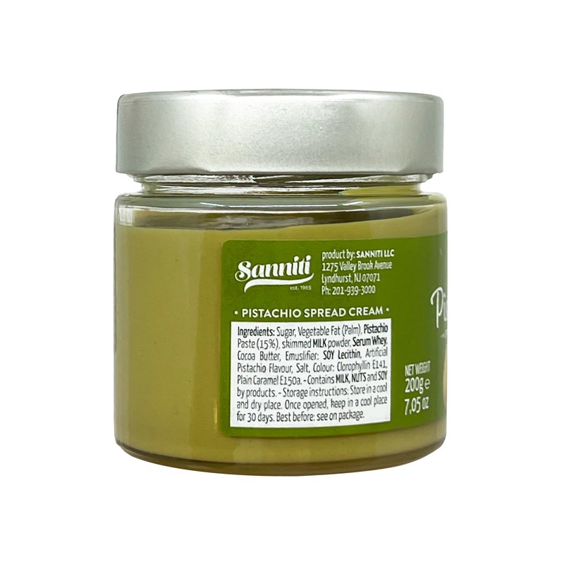 Sanniti Rex Italian Cream of Pistachio Nut Spread, 7.05 Ounce