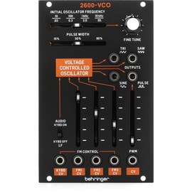 Behringer 2600-VCO Analog Synthesizer, Eurorack Module, Supports Eurorack, Analog VCO Module, Reproduces 2600 Circuits, Black