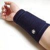 Kendo having Kendo Wrist Supporter Upper Netted Support (Navy Blue)
