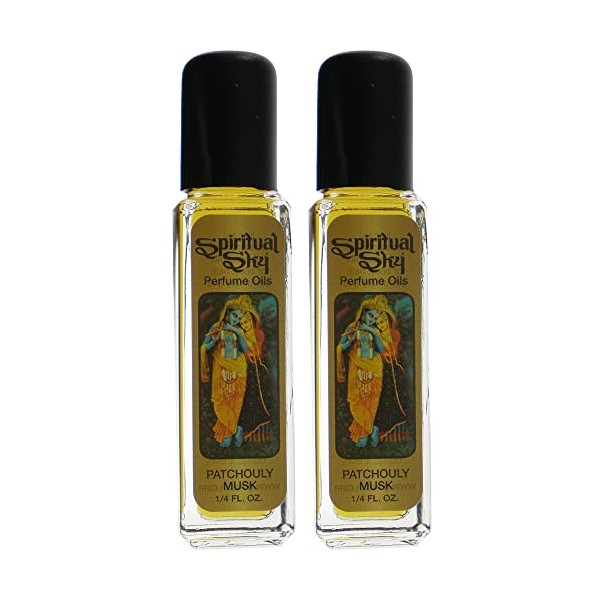 Spiritual Sky Oil Spiritual Sky Patchouly Musk Scented Oil - 1/4 Ounce Bottle (2 Pack)