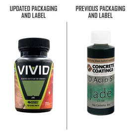 CC Concrete Coatings Vivid Acid Stain for Concrete | Jade | 4 oz Tester