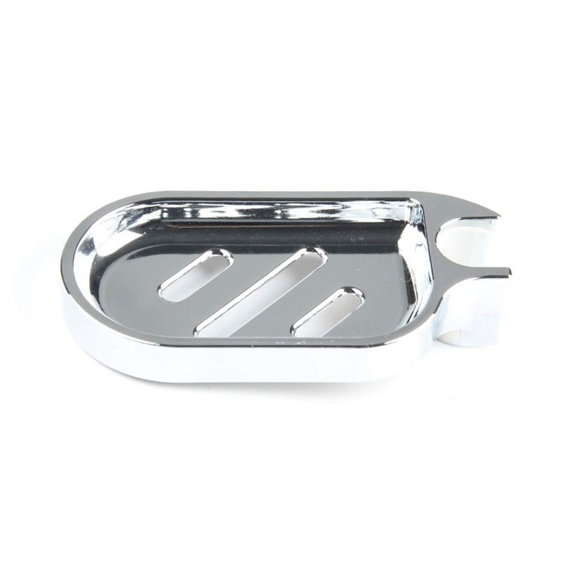 DH-LINK 2X Soap Dish Adjustable Shower Rail Slide Soap Plates