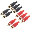 5 Each Audiophan Audio Connector RCA Plug Male DIY Connector