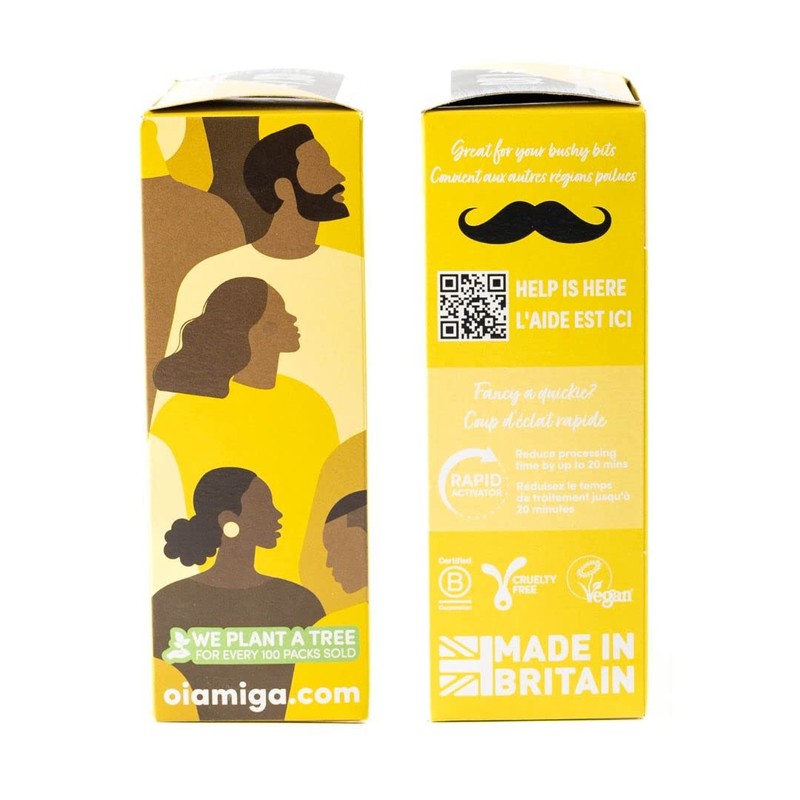 Oiamiga Medium Brown Permanent Hair Colour with Natural Ingredients 120