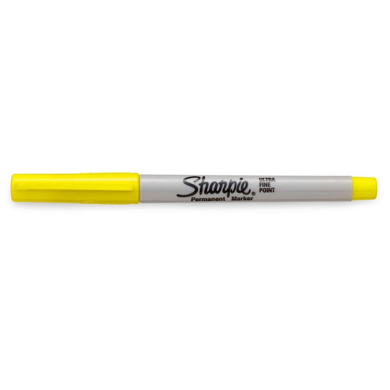 SHARPIE Permanent Markers, Ultra Fine Point (Supersonic Yellow)