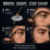 Clear Eyebrow Gel for Men with Dual-Ended Brush, Strong Hold