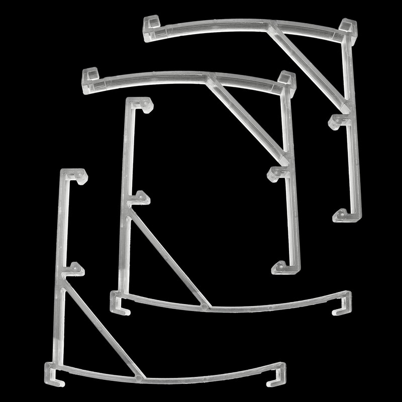 AXLIZER 6PCS Plastic Vertical Blind Curtain Clip Bracket Valance Clips