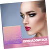 minkissy 2pcs Eyeshadow Empty Box Fish-scale Pattern Portable Eyeshadow Tray