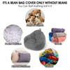 Lazy Sofa Small Bean Bag Chair Cover (No Filler) for