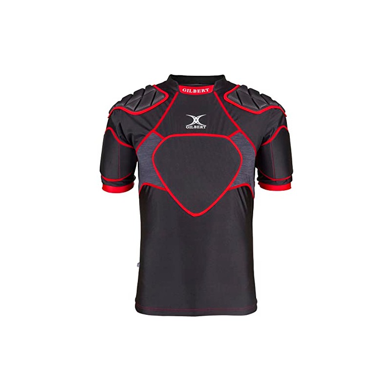 Gilbert XP300 Protective Rugby Body Armor Padded Shoulder, multicolor (black