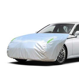 Linfen PT-L Car Hood Protective Cover, Brushed Lining, Thick and Sturdy, Front, Fire Resistant, Fluorescent Reflective Strips, Body Cover, Headlight Deterioration, Bird Droppings Protection (Standard
