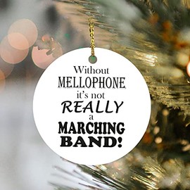 Without Mellophone Christmas Ornaments Christmas Circle Ceramic Ornament Decor Christmas Tree Lights Pet Tools Floral Animal for First Memory