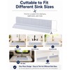 23'' Silicone Sink Splash Guard for Kitchen Sink Front Edge,
