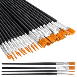 DOPENSPI 40PCS Paint Brushes Set, Nylon Hair Paint Brushes