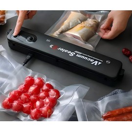 Food Saver Vacuum Sealer Machine, Automatic Air Sealing Fast-Campact Food Mini Vacuum Sealer For Food Storage, Build In Cutter Storage