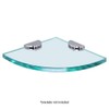 Dulles Glass 10" x 10" Quarter Round Floating Glass Shelf