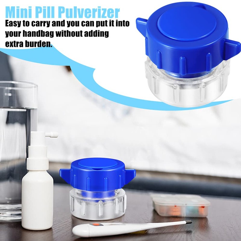 2 Pack Pill Grinder,Pill Pulverizer Tablet Grinder Medicine Splitter Powder