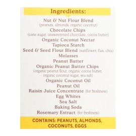 UD_Simple Mills Case of 6 Bar Sft Baked Peanut Butter Chocolate Chip 5.99 oz Grain Snacks