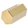 Pen Holder Hex Stainless Steel Gold Electroplating Durable Glossy Corrosion