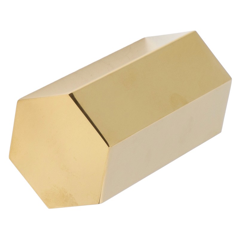 Pen Holder Hex Stainless Steel Gold Electroplating Durable Glossy Corrosion