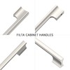 FILTA 10 Pack Brushed Nickel 5 Inch(128mm) Kitchen Cabinet Handles,Silver
