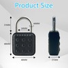 Combination Locker Padlock, Padlocks with Code Waterproof, 6 Digit Combination