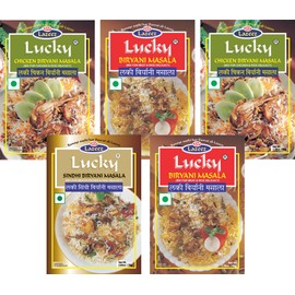 Lucky Masale 5 Count Combo Biryani Masala, 1.76 oz.