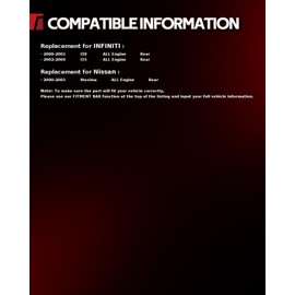 Torchbeam Rear Struts Amortiguadores Traseros Shocks Absorber Replacement for INFINITI I35 2002-2004 171327 * 2