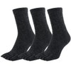 Asuka Men's 5-Toe Socks, 100% Cotton, Thick Sole Pile, Black