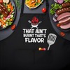 DLTRXMY That's Ain't Burnt That's Flavor,Funny Chef Apron,Funny Aprons for
