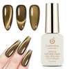CHERIMOYA Esmalte de Uñas de Gel Ojos de Dorado Marrón
