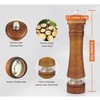 Haomacro Pepper Grinder, Wood Salt and Pepper Mills Set, Classic