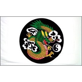 China Chinese Imperial Dragon Circle 5'x3' Flag