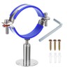 uxcell Stainless Steel Pipe Supports Wall Mount Ceiling Mount Pipe