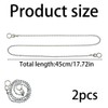 XIYING 2 Pcs Bath Plug and Chain, Sink Bath Plug