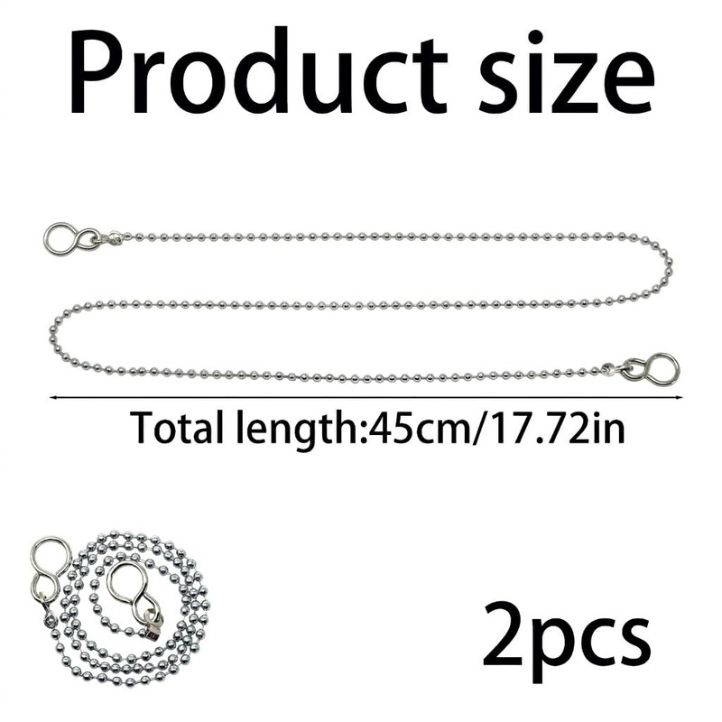 XIYING 2 Pcs Bath Plug and Chain, Sink Bath Plug