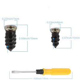 40 Piece Tyre Repair Kit for Car and Motorcycle, Vacuum Rubber Nails with Screwdriver, Professional Tubeless Tyre Repair Kit for Car, Motorcycle