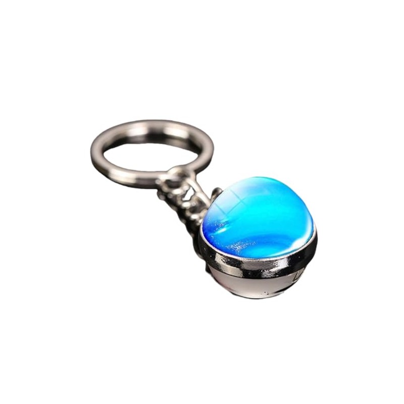 KIFEDSLJ Solar System Keychains Glow In The Dark Earth Saturn