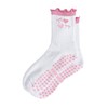 Puedizux Women Cute Pilates Socks Grip Crew Yoga Socks Ruffle